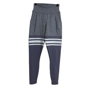 Bombshell Sportswear Pocket Leggings Womens XS Gray Workout Gym Striped Train